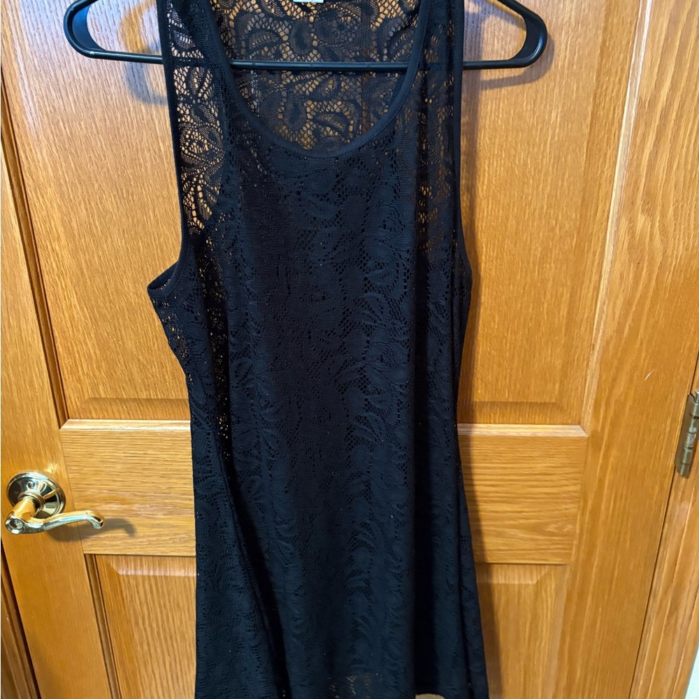 West Loop Black Lace Top